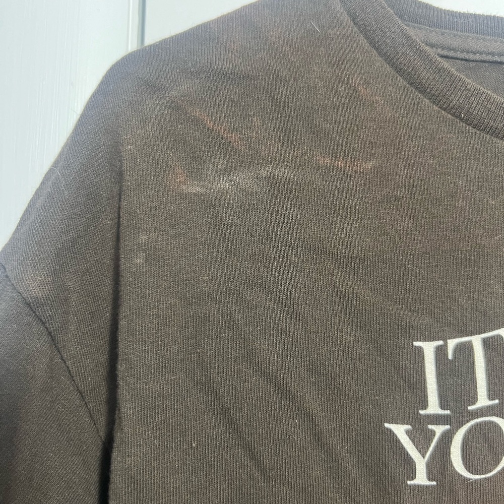 Graphic 'It's All In Your Head' Short Sleeve Tee - Brown - Picture 3 of 6